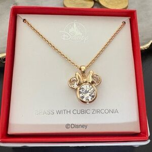 Disney Gold “Minnie Icon” Pendant Necklace